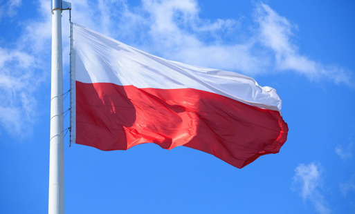 Zdjęcie przedstawia flage polski